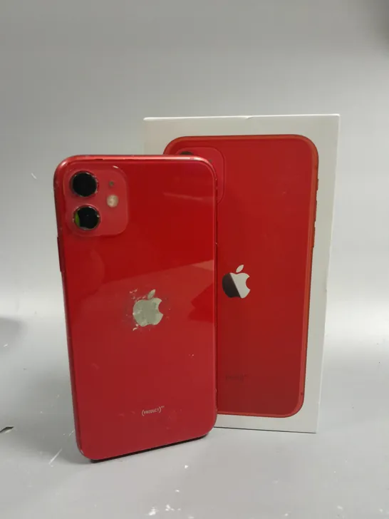 BOXED APPLE IPHONE 11 SMARTPHONE - (PRODUCT)RED 