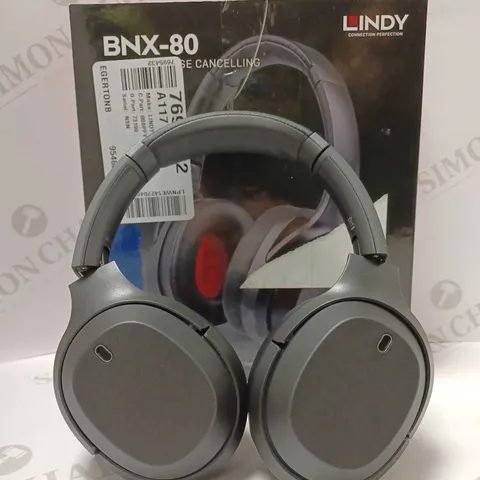 LINDY BNX-80 WIRELESS NOISE CANCELLING HEADPHONES