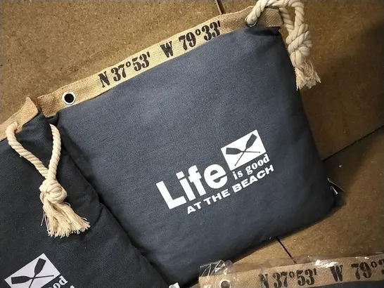 BOX OF 11 LIFE IS GOOD AT THE BEACH CUSHIONS