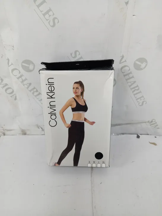 BOXED CALVIN KLEIN EXTRA LARGE BLACK LEGGINGS 