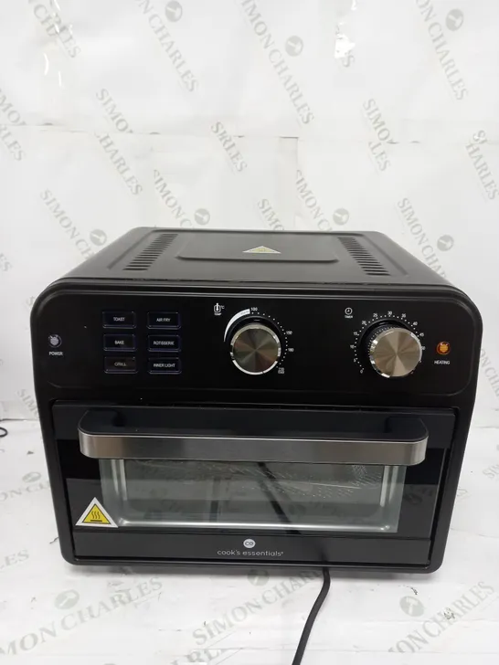 BOXED COOK'S ESSENTIAL 21-LITRE AIRFRYER OVEN IN BLACK