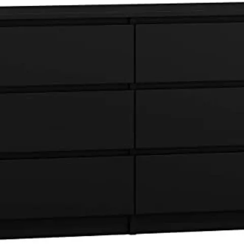 BOXED M6 140CM DRAWERS - BLACK 