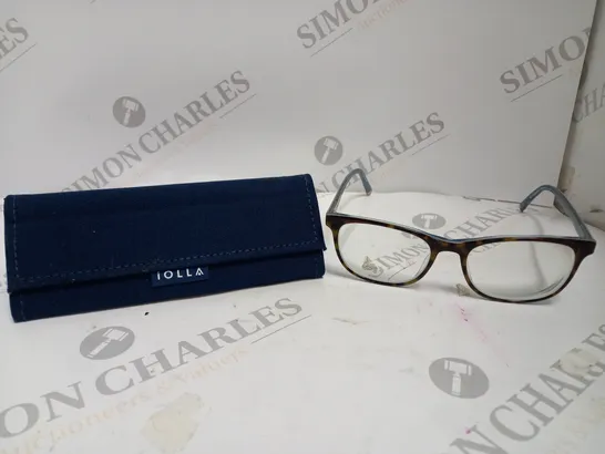 IOLLA DOYLE HAVANA LIGHT BLUE LAYER PRESCRIPTION GLASSES 