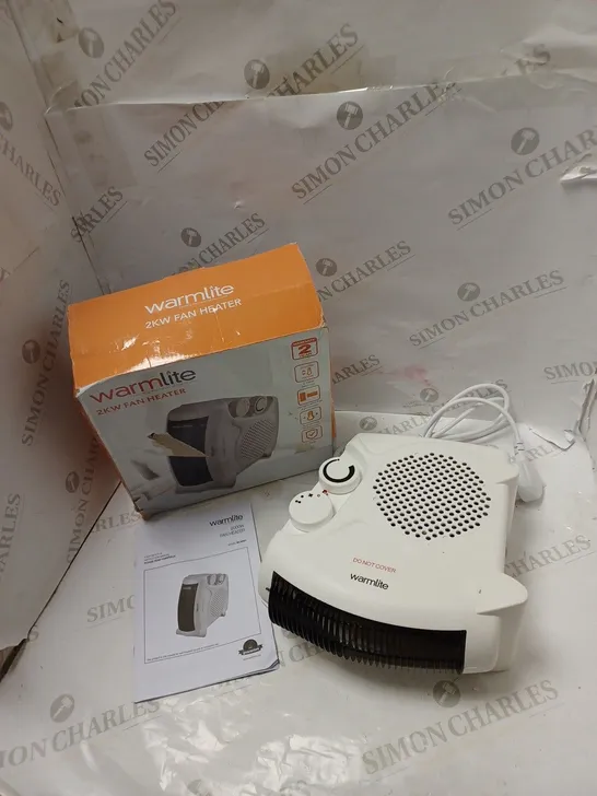 BOXED WARMLITE 2KW FAN HEATER WITH MANUAL