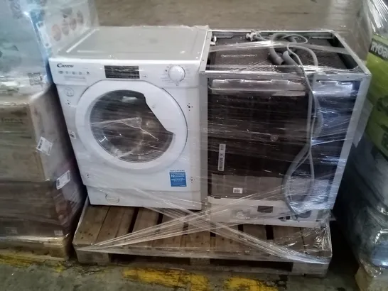 HOOVER HDIN 2L360PB-80 INTEGRATED STANDARD DISHWASER AND CANDY CBD 495D1WE1-80 INTEGRATED WASHER DRYER