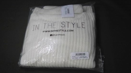 BAGGED IN THE STYLE CREAM ROLL NECK SLOUCHY JUMPER - 10-12