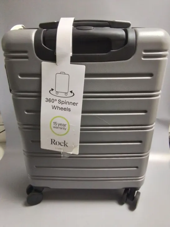 ROCK LISBON SMALL GREY SUITCASE