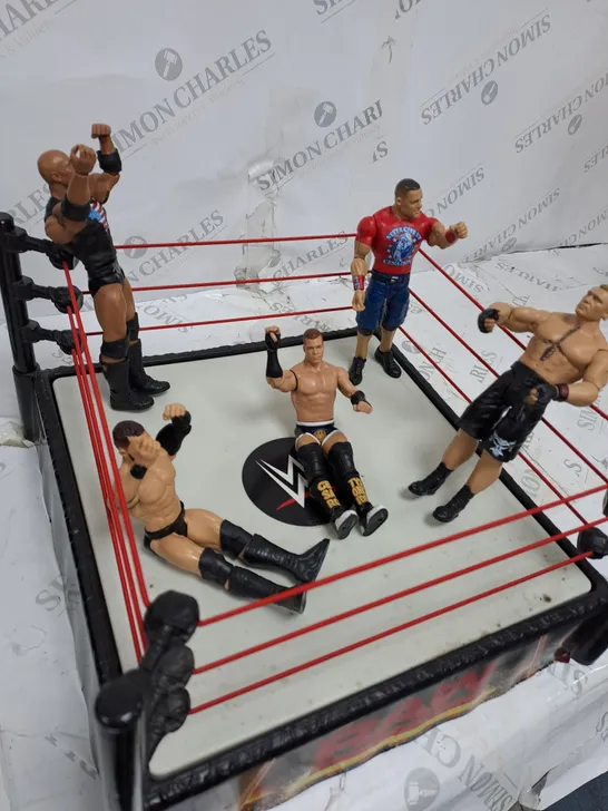 WWE RAW FIGURES AND RING SET 