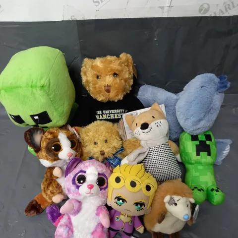 BOX OF APPROXIMATELY 15 ASSORTED PLUSHIES