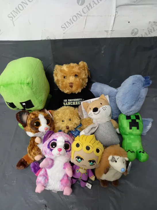 BOX OF APPROXIMATELY 15 ASSORTED PLUSHIES