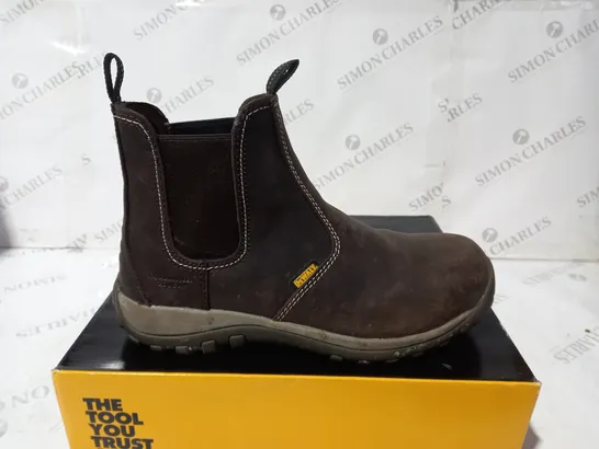 DEWALT RADIAL BROWN STEEL PLATE BOOTS SIZE 10