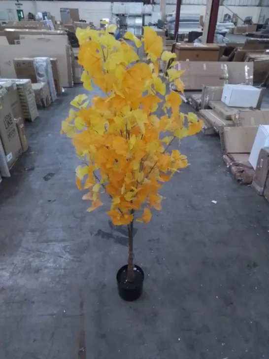 BOXED LARGE ARTIFICIAL GINKGO TREE 150CM