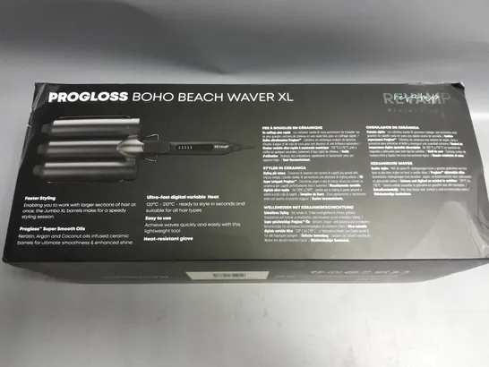 BOXED REVAMP PROGLOSS BOHO BEACH WAVER XL