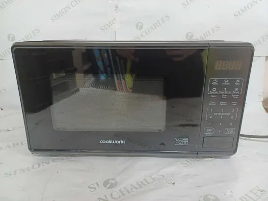 BOXED COOKWORKS 700W BLACK MICROWAVE 17L