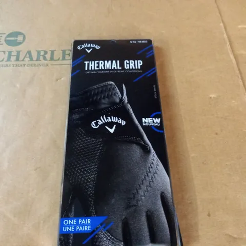 CALLAWAY THERMAL GRIP GLOVES - S REG PAIR