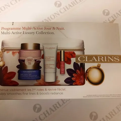 BOXED CLARINS PARIS MULTI ACTIVE LUXURY COLLECTION