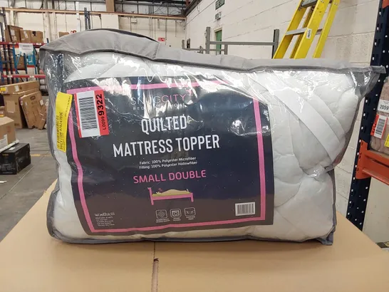 BAGGED SNUGCITY 2.5CM MATTRESS TOPPER - SMALL DOUBLE (1 ITEM)