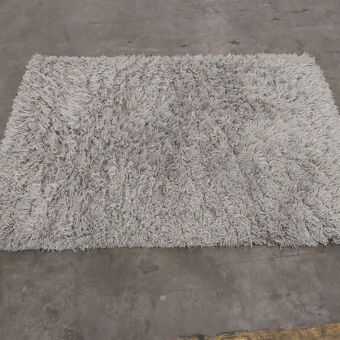 BAGGED ASIATIC FLUFFY SHAGGY FLINT RUG - 120 x 170cm