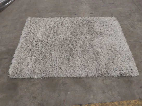 BAGGED ASIATIC FLUFFY SHAGGY FLINT RUG - 120 x 170cm