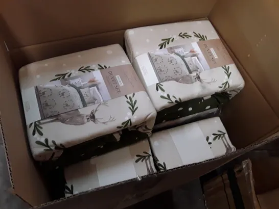 BOX CONTAINING 8 BRAND NEW STACY SOLOMON DOUBLE DUVET SETS 