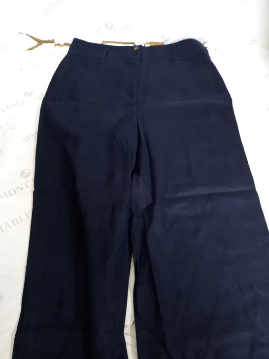 BODEN NAVY BUTTON UP TROUSERS - 12L