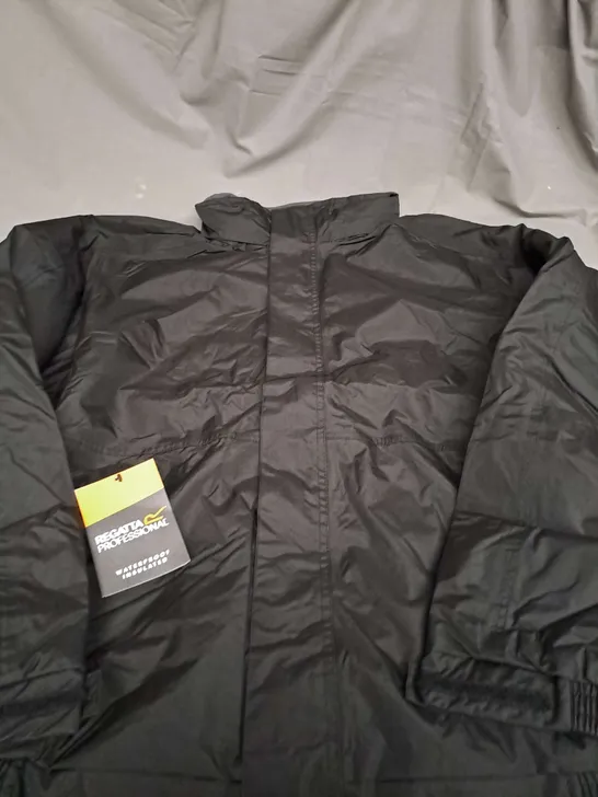 REGATTA DOVER BLACK PADDED JACKET - XXXL