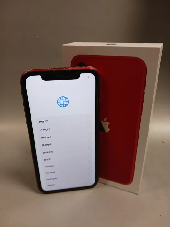 BOXED APPLE IPHONE 11 SMARTPHONE - PRODUCT RED 