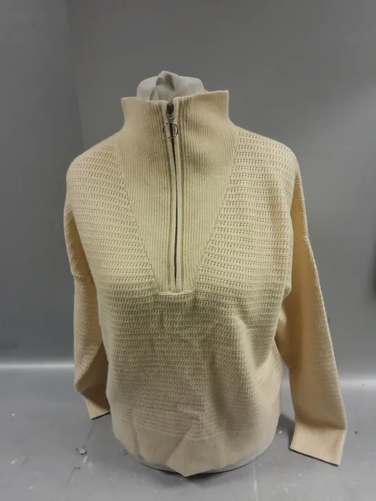 GREAT PLAINS 1/4 ZIP KNIITED JUMPER SIZE 12