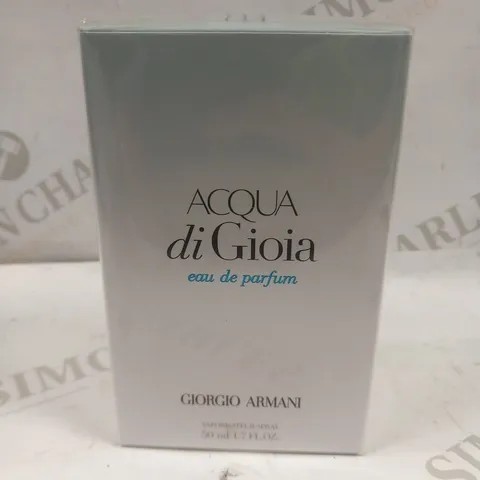 BOXED AND SEALED ACQUA DI GIOIA EAU DE PARFUM GIORGIO ARMANI 50ML