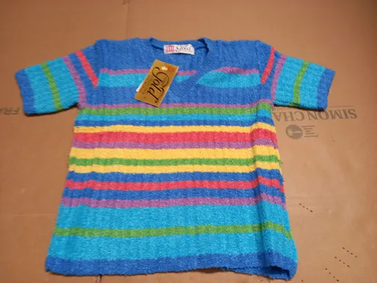 LARGE QUANTITY OF ASSORTED GOLD COLLECTION KNIT STRIPE JUMPERS IN MULTI - SIZE UNSPECIFIED