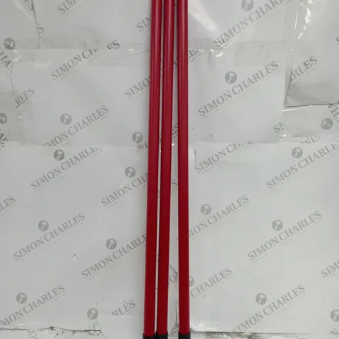 TELESCOPIC SCREW-IN POLES IN RED