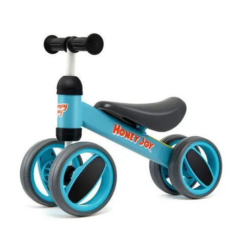 BOXED COSTWAY 4 WHEELS BABY BALANCE BIKE TOY - BLUE (1 BOX)