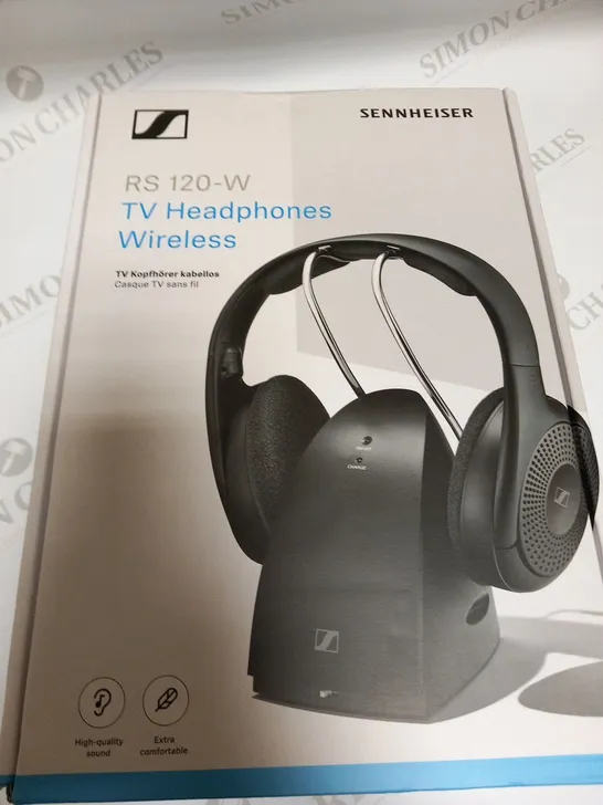 BOXED SENNHEISER RS 120-W TV HEADPHONES WIRELESS