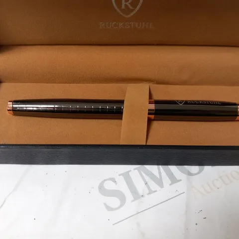 RUCKSTUHL STAINLESS STEEL LUXURY PEN IN GIFT BOX – HAND ASSEMBLED 