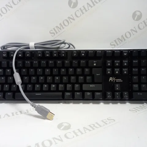 BOXED RK918 SINGLE MODE RED SWITCH KEYBOARD IN BLACK