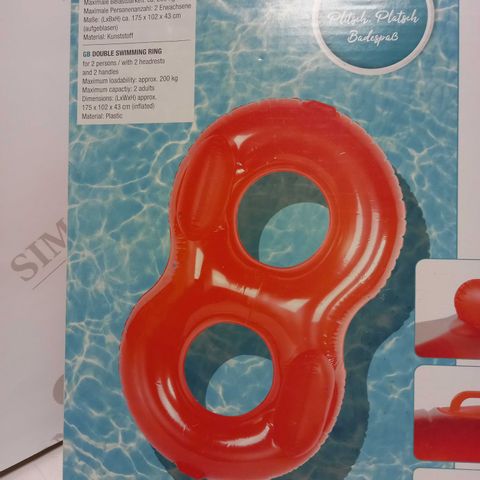 HI POOL DOUBLE SWIMMING RING WITH HEADRESTS 