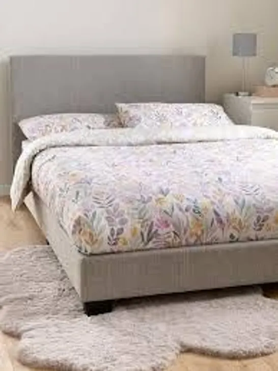 RILEY FABRIC SMALL DOUBLE BED FRAME - COLLECTION ONLY