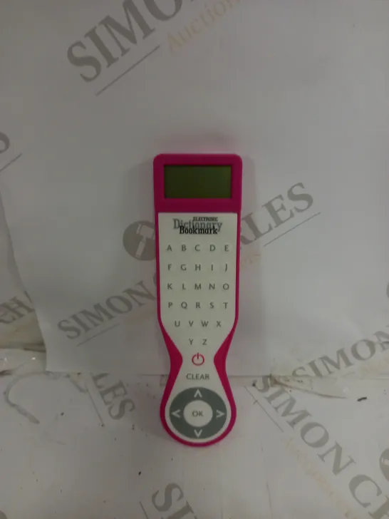 IF ELECTRONIC DICTIONARY BOOKMARK - ENGLISH, PINK