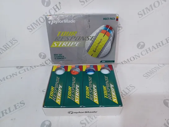 BOXED TAYLORMADE TOUR RESPONSE STRIPE SET OF GOLF BALLS