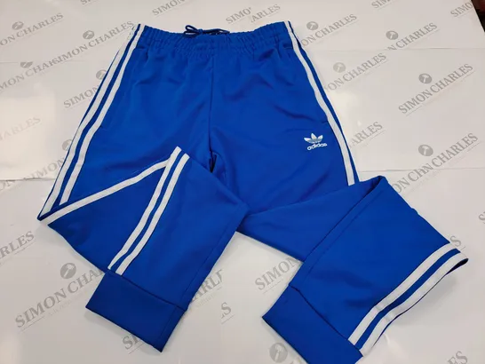 ADIDAS BLUE TRACK PANTS IN BLUE - UK S