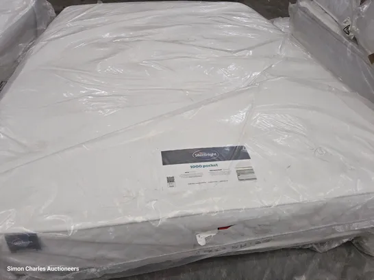 QUALITY BAGGED 4'6" DOUBLE SILENTNIGHT 1000 POCKET MATTRESS 