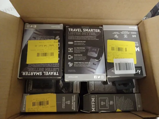 BOX OF APPROX 10 KITSOUND MYFM3 WIRELESS TRANSMITTER