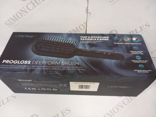 BOXED REVAMP PROGLOSS DEEPFOAM BRUSH CERAMIC STRAIGHTENING BRUSH