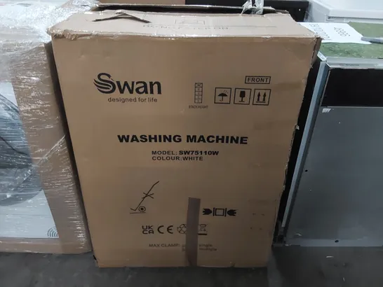 BOXED SWAN 7KG LOAD, 1200 SPIN FREESTANDING WASHING MACHINE - WHITE