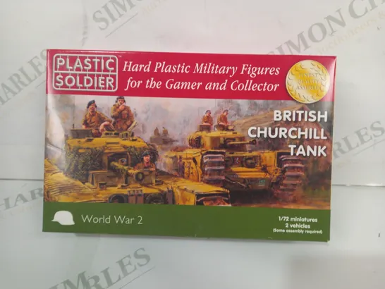 PLASTIC SOLDIER BRITISH CHURCHILL TANK 1/72 HARD PLASTIC MINIATURES