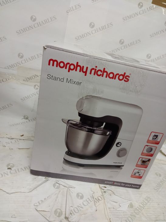 MORPHY RICHARDS STAND MIXER 400023 800W WHITE GREY