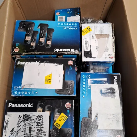 LARGE BOX OF 22 ASSORTED PARASONIC ANSWERING SYSTEMS 