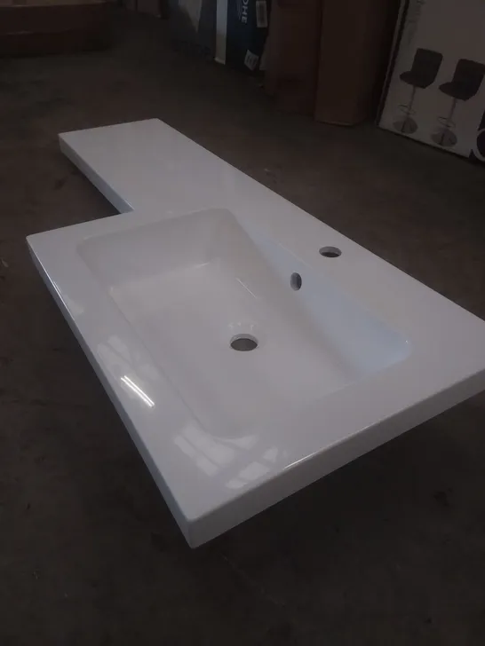 BOXED IMANDRA RESIN BASIN SINK WHITE 