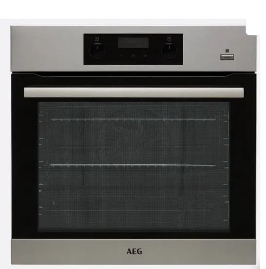 AEG INTEGRATED STEAMBAKE ELECTRIC STEAM OVEN WITH SENSECOOK FOOD PROBE - STAINLESS STEEL MODEL BES356010M RRP £425