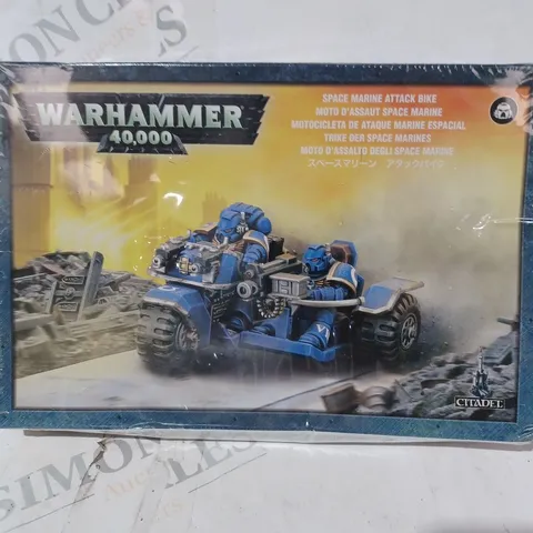 BOXED WARHAMMER 40K SPACE MARINE ATTACK BIKE